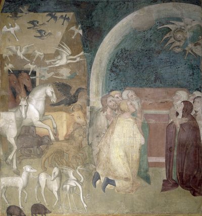 Leaving the Ark, 1356-67 by also Manfredi de Battilori Bartolo di Fredi